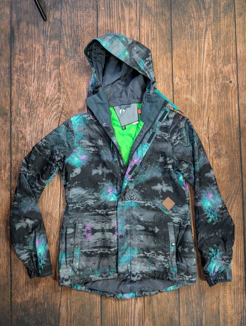 Women's Galaxy-Print Hooded Jacket